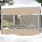 Outdoor Transparent PVC Tarpaulin With Eyelets 0.55mm Weatherproof Outdoor Tarp Curtains Rain Cover for Pergola Porch Gazebos