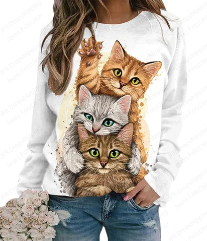 Woman clothing   Dog 3d Print Hoodies  Sweatshirt