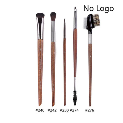 Makeup and face  5pcs/set Natural Wood Eyeshadow Makeup Brushes Eye Detail Make Up