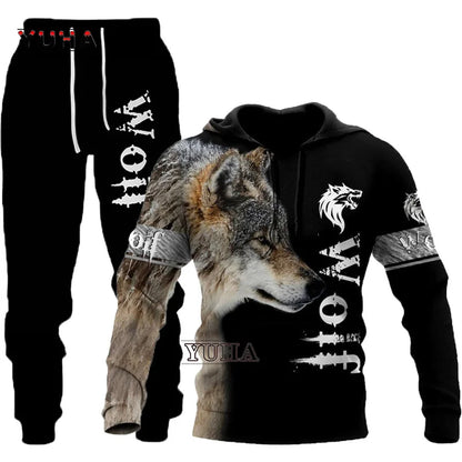 Men clothing  lion, wolf Hoodies White Tiger Sweatshirt Unisex Zip Pullover Casual Jacket