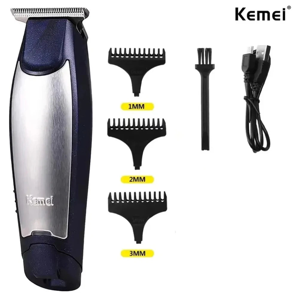 Bathroom  Kemei KM-5021 Electric Hair Clipper Professional Hair Cutting Kit USB Cable Rechargeable Bald Head Men's Hair Trimmer Machine