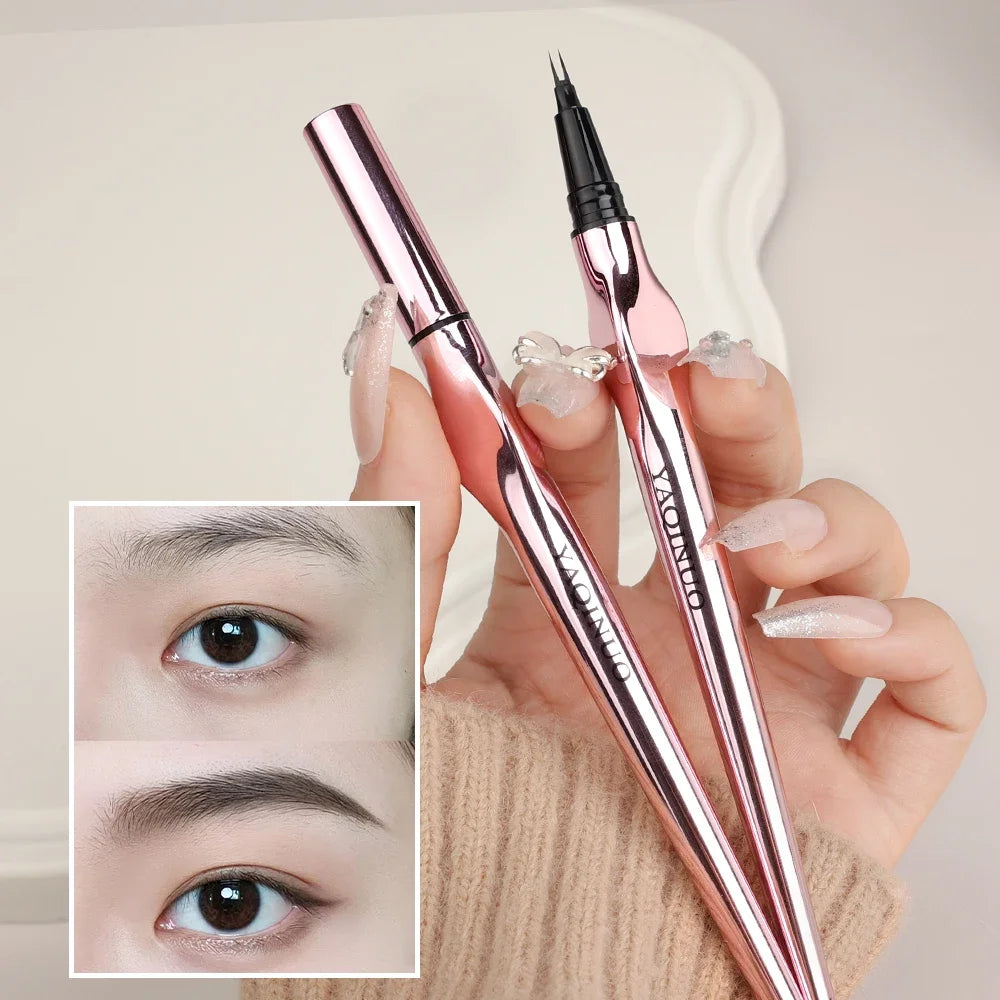 Makeup and face  2 Fork Lower Eyelash Eyebrow Pen Natural Long-Lasting Eyes Makeup