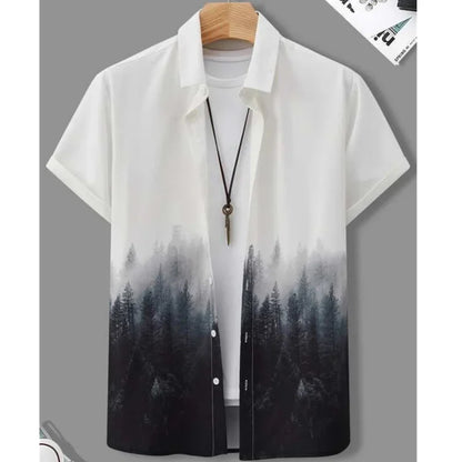 Men clothing Shirt For Men 3d Ink Painting Prints Men'S Clothing