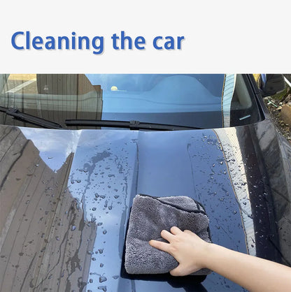 Car   SEAMETAL 40x40CM Car Wash Microfiber Towel 1200GSM Super Absorption Car Cleaning Drying Cloth Hemming Towels Detailing Care Rags