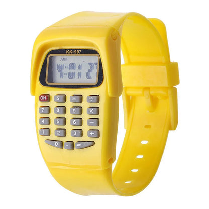 Jewellery   2 in 1 Fashion Digital Student Exam Special Calculator Watch Children Electronic Watch Time Calculator New Watch Mini Calculator