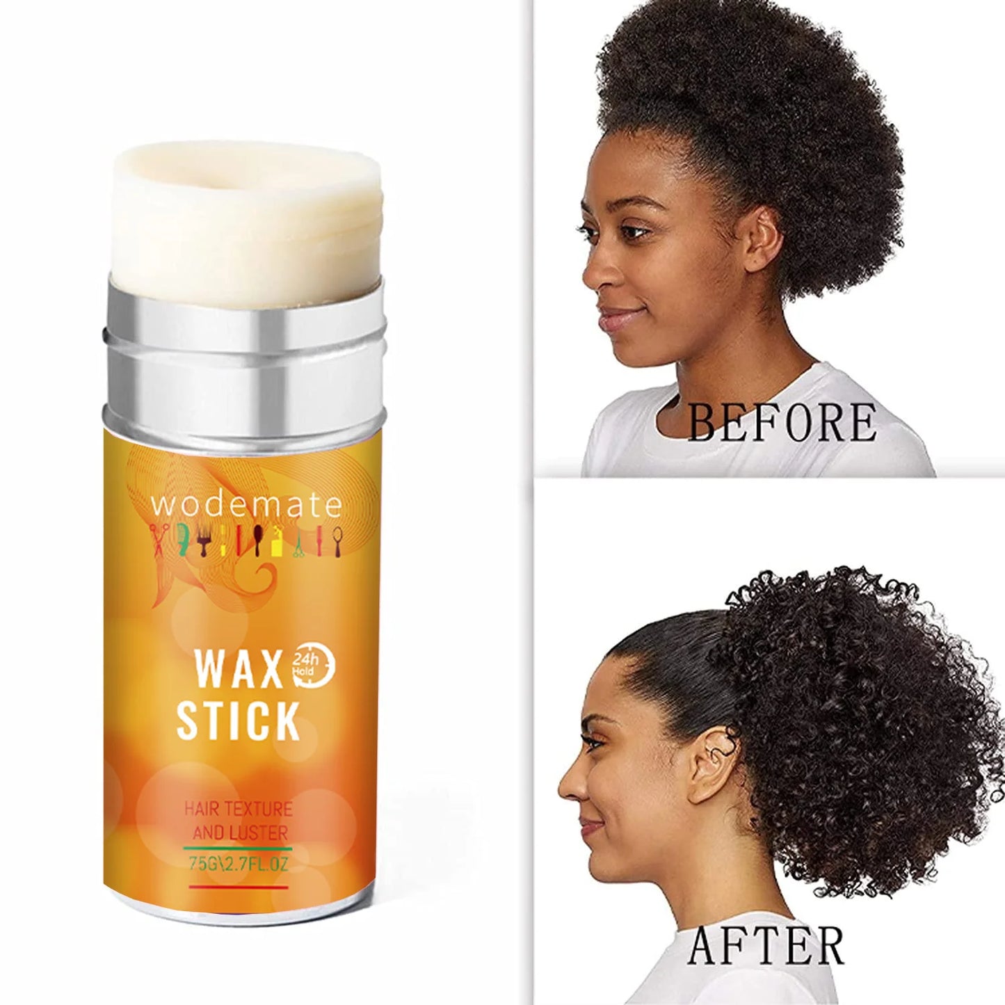 Style & Shine Hair Lace Glue Waterproof Hair Bonding Glue Invisible Wig Adhesive With Elastic Bands+Hair Wax Stick Strong Hold Edge Control Gel