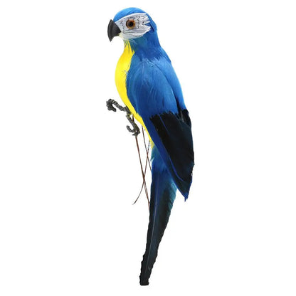 Outdoor  Handmade Simulation Parrot Creative Foam Feather Artificial Parrot Imitation Bird Model Home Ornament Garden Bird Prop Decor