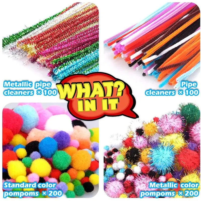 Toys Arts and Crafts Supplies for Kids DIY Crafting School Kindergarten Homeschool Supplies Arts Set Toys for Children