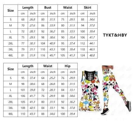 Woman clothing  3D Hoodie and Leggings Set Women's Casual Stitch Yoga Pants Suit Disney Yoga Hoodie Leggings Fashion Tracksuit Set