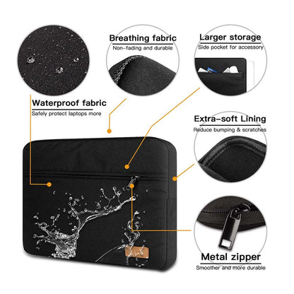 Laptop   Tablet Sleeve Pouch Notebook Case 9.7" 12" 13" 13.3" 15" 15.6" Cover Bag For Macbook Xiaomi Huawei HP Dell Portable Bags