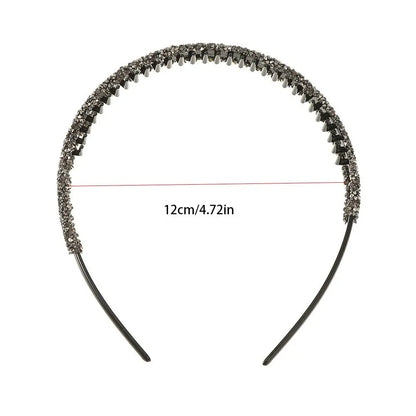 Style & Shine Hair   Toothed Rhinestone Headband Fashion Make Up Plastic Diamond Hair Hoop