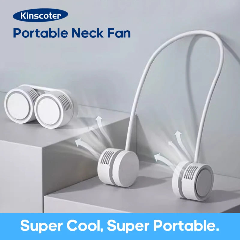 Odd Hanging Neck Fan Power ventilador Bladeless Neckband Fan Portable Mini Air Cooler USB Rechargeable Electric Fan odds