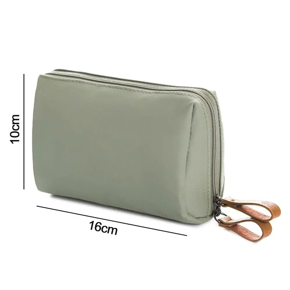 Makeup and face  Small Makeup Bag Simple Solid Colour Cosmetic Storage Bag for Women