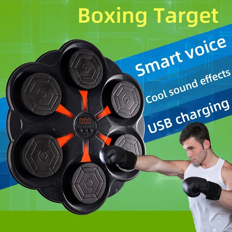 fitness  Smart Bluetooth Music Boxing Target Children's Music Boxing Machine Adult Home Fitness Electronic Boxing Wall Target Training