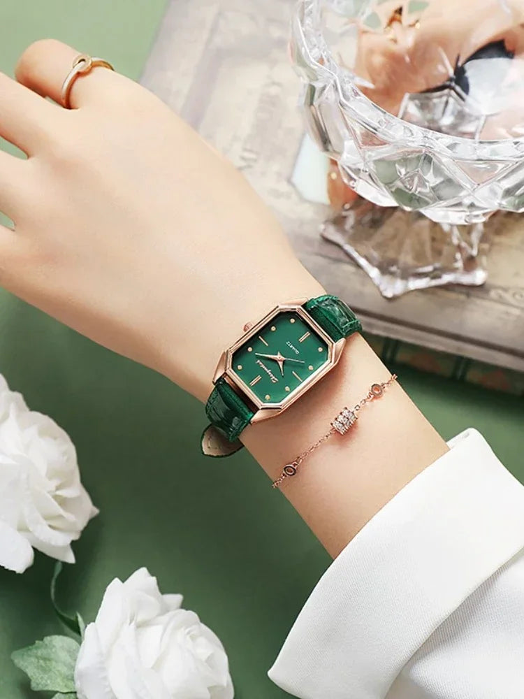 Jewellery  Women Watches Vintage Casual Leather Belt Watches Simple Ladies Small Dial Quartz Clock Wristwatches