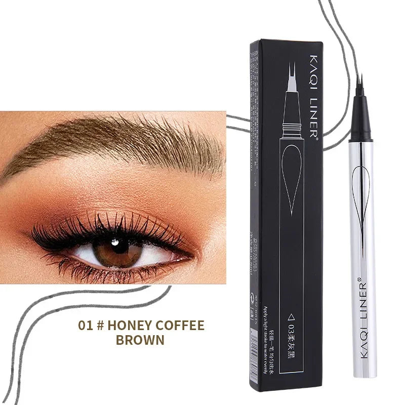 Makeup and face  2 Fork Lower Eyelash Eyebrow Pen Natural Long-Lasting Eyes Makeup