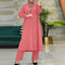 Muslim Family  Ensemble Modest Women Long Coat Wide Leg Pants Suit Islam Ramadan Morocco Dubai Muslim 2 Piece Casual Kimono Arabic Outfits