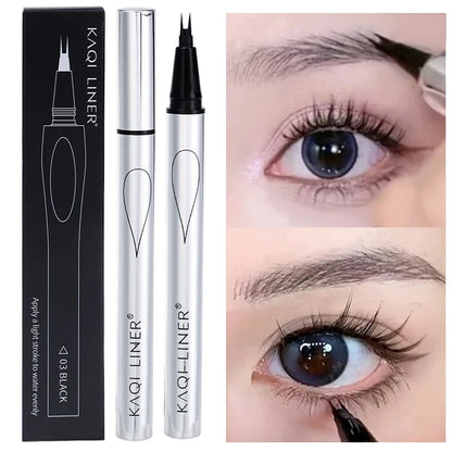 Makeup and face  2 Point Wild Liquid Eyebrow Pencil Lasting Eyebrow Tattoo Waterproof Eyeliner Lower Eyelash