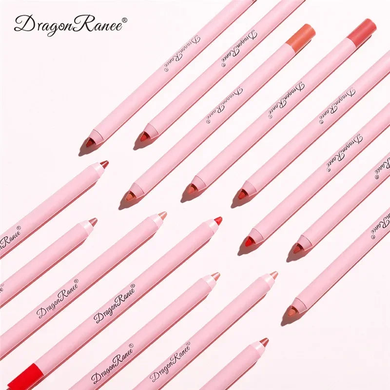 Makeup and face Lip Liner Pen Waterproof Matte 12 Color Outline Lip Shape Lip Plumper Lipstick Pencil Lasting Non-fading Velvet Lip-Liner Makeup