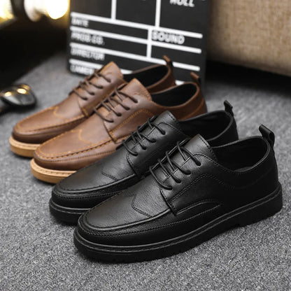 Men shoes Casual Shoes Classic Business Leather Shoes for Men Fashion Handcrafted Men's Dress Shoes Comfortable Flats Loafers