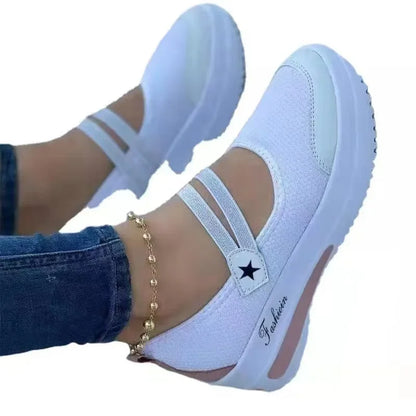 Woman shoes  2024 Mesh Breathable Woman Tennis Shoes Canvas Shoe Female Casual Shoes Ladies Sport Shoes Platform Sneaker Hollow Out Shoes