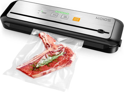 Kitchen  Vacuum Sealer Machine, 90Kpa Automatic Food Sealer with Cutter, 8-in-1 Food Vacuum Machine, Pulse Function, Dry&Moist Modes