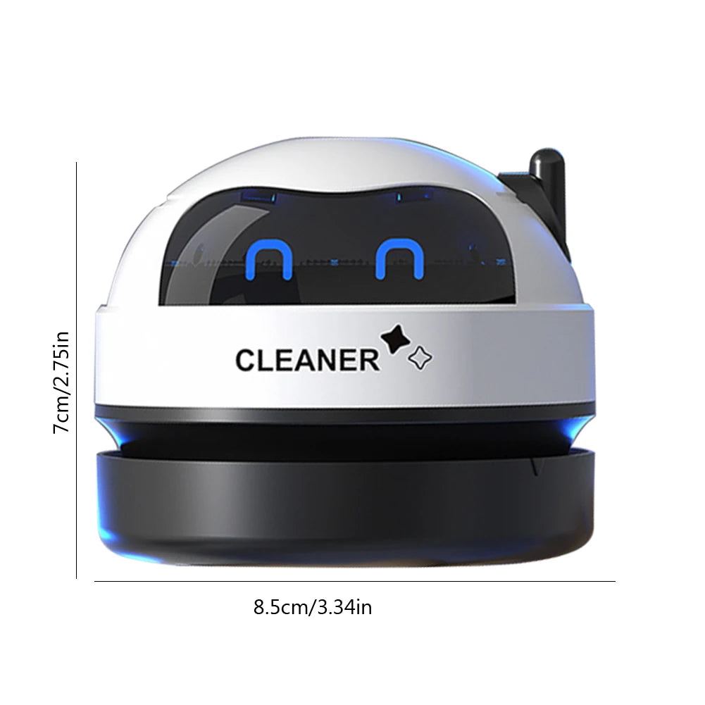 Kitchen Desk Dust Vacuum with Clean Brush Portable Table Dust Removal Cleaning Brush USB Charging Desktop Cleaner Mini Vacuum Cleaner