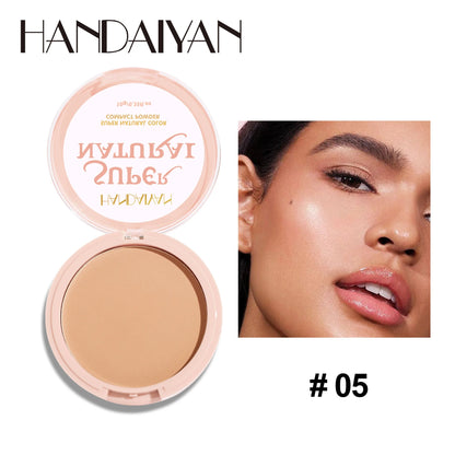 Makeup and face HANDAIYAN Light Soft Setting Pressed Powder Natural Waterproof Long-lasting Full Cover Makeup Cosmetics for Different Skin Color