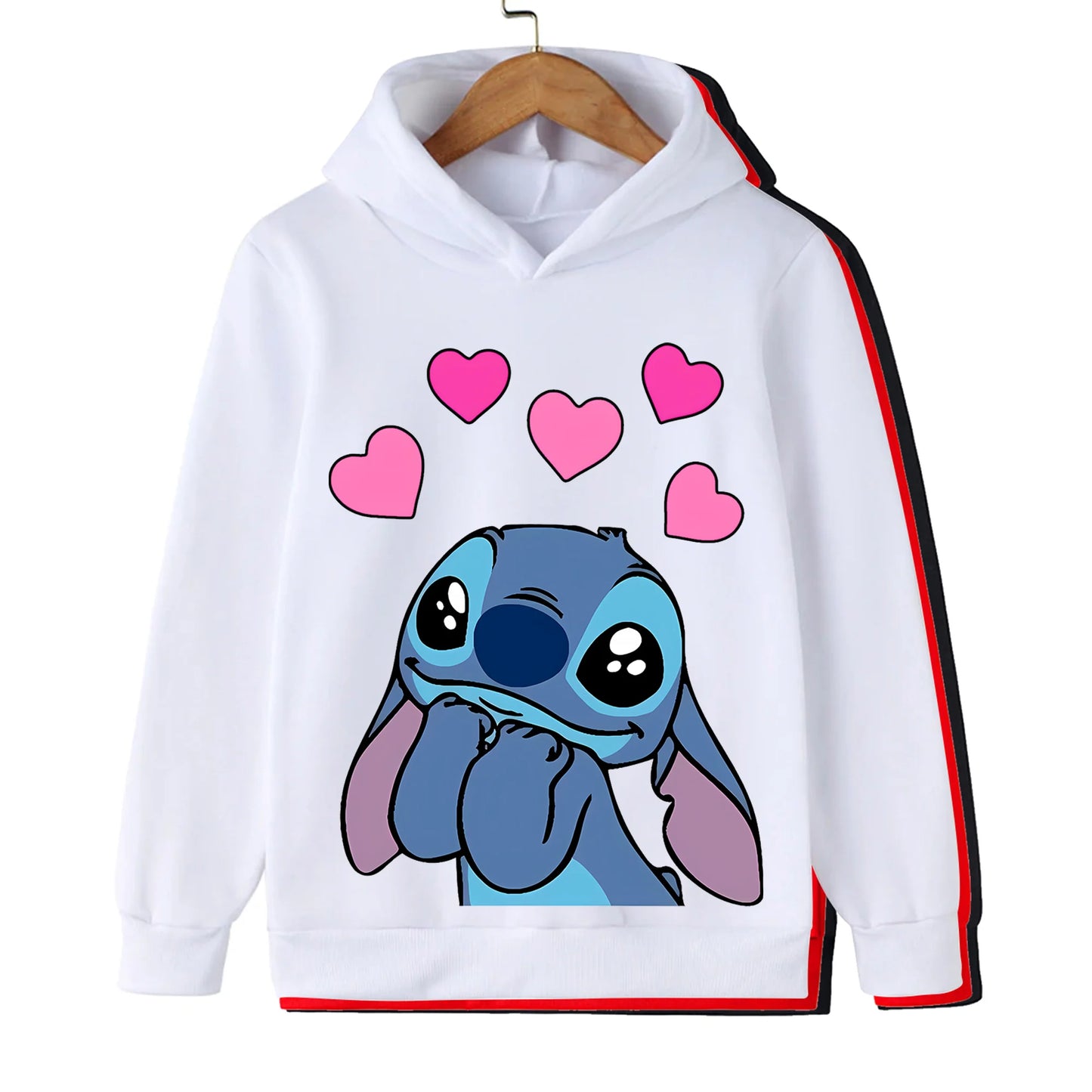 Girl clothing  Girls Clothes Stitch Hoodies Sweatshirts Children's Clothing Sets Child Girl Tops + Pants 2 Pcs Suits Kids Boys Tracksuits Set