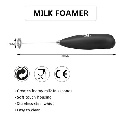 Kitchen   Electric Milk Frothier Handheld Mini Foamer Coffee Maker Egg Beater for Chocolate Cappuccino Stirrer Portable Blender Whisk Tools kitchen appliance