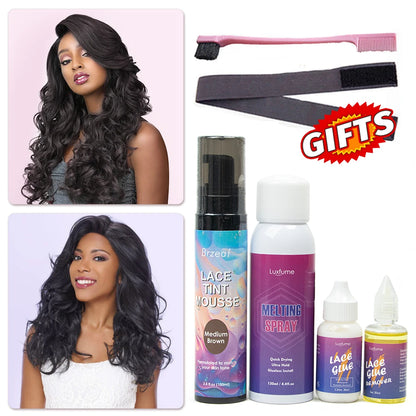 Style & Shine Hair  installation kit set adhesives waterproof wig glue kit glue for lace front wig glue lace tint mousse lace tint edge control