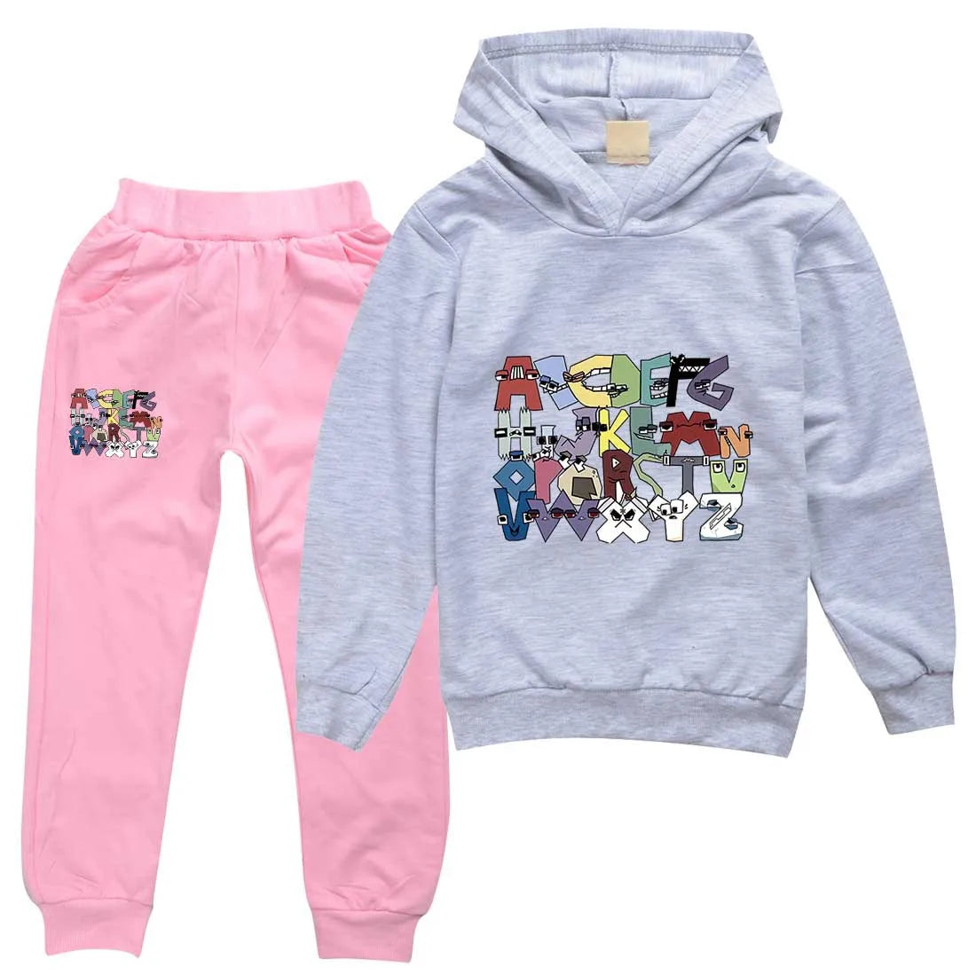 Boy  clothing   Alphabet lore Kids Clothing Sets Autumn Long Sleeves Sweatshirt Suits Boys Girls Hoodies+Pants Set Outfits Children Clothes