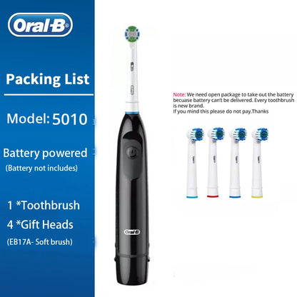 Bathroom  Oral-B Electric Toothbrush Rotating Toothbrush Battery Powered Brush