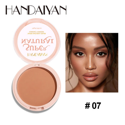 Makeup and face HANDAIYAN Light Soft Setting Pressed Powder Natural Waterproof Long-lasting Full Cover Makeup Cosmetics for Different Skin Color