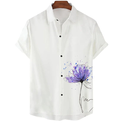 Men clothing  Sakura Pattern Shirt Unisex Shirt Hawaii Beach Shirts