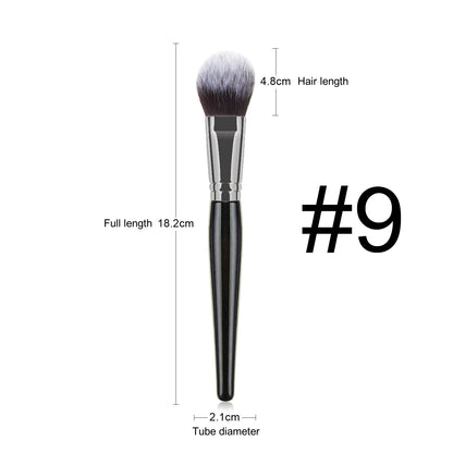 Makeup and face  Large Makeup Brushes High Quality Black Cosmetic Foundation Powder Blush