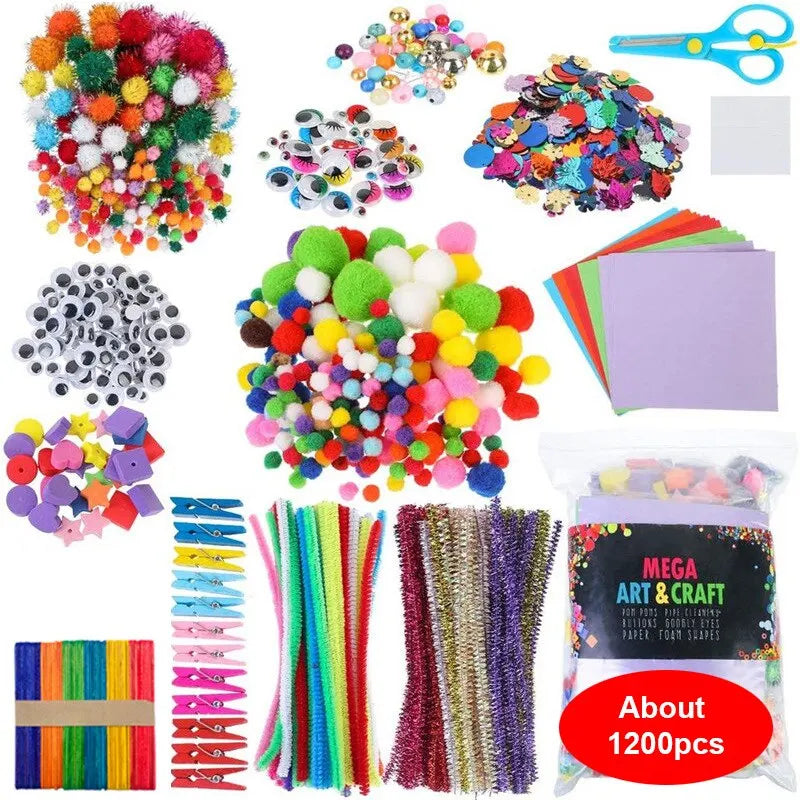 Toys Arts and Crafts Supplies for Kids DIY Crafting School Kindergarten Homeschool Supplies Arts Set Toys for Children