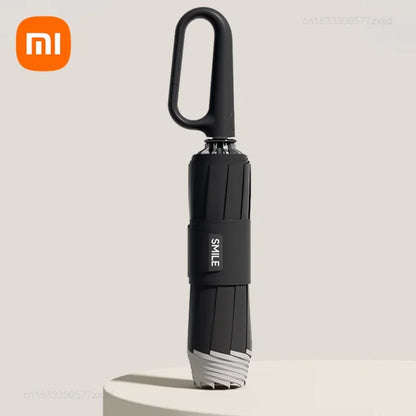 Outdoor Xiaomi ZUODU Fully Automatic Umbrellas Dual Use of Rain Sunny Wind Resistance Reinforced Foldable Ring Buckle Outdoor Umbrella