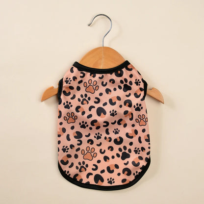 Pets Dog Clothes Summer Pet Leopard Print Vest For Small Medium Dogs Cats Soft Cozy Puppy Coat Breathable Cat Clothing Chihuahua Pug