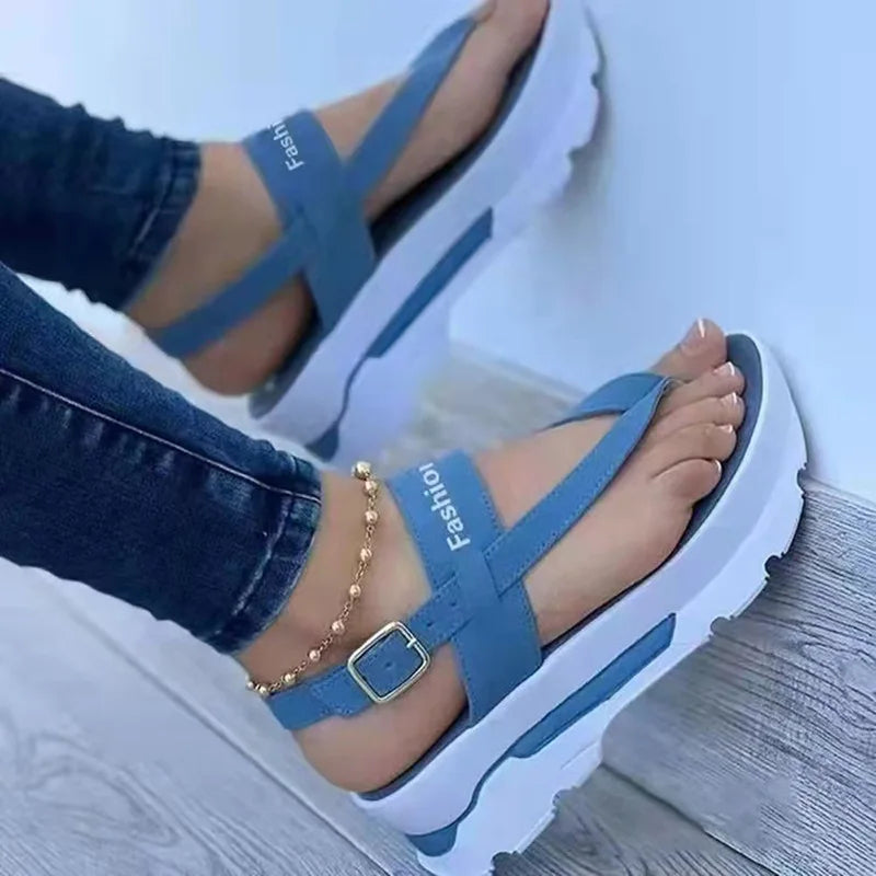 Woman shoes  2023 New Platform Women Sandals For Summer Wedges Shoes Women Platform Heels Sandalias Mujer Luxury Summer Flip Flops