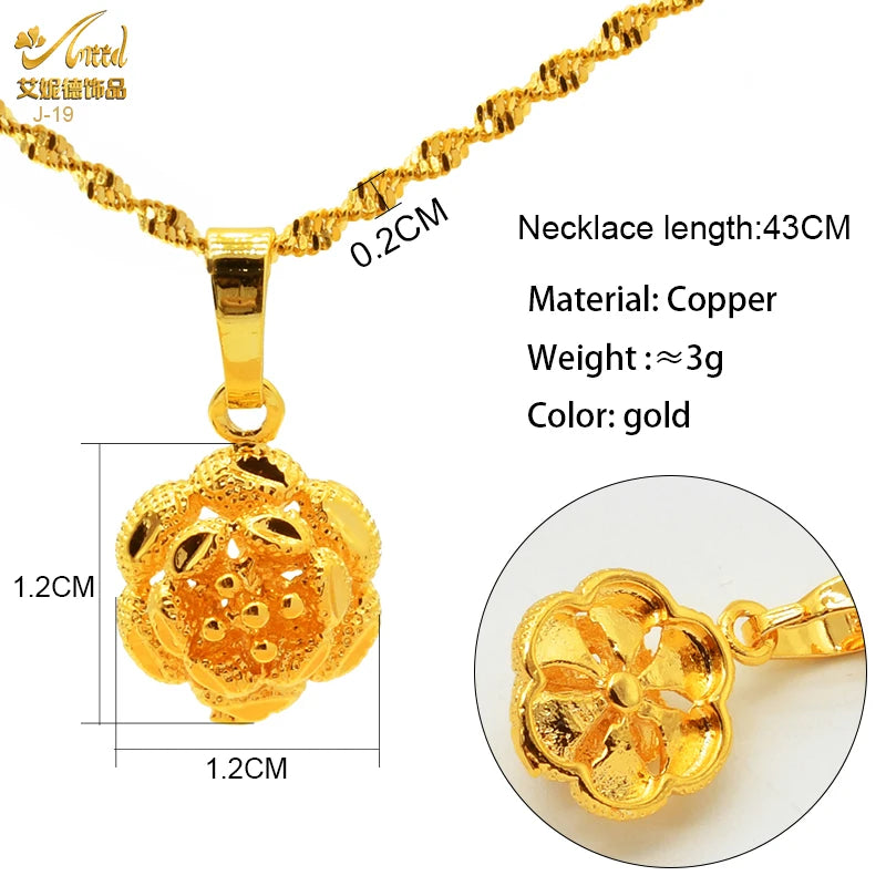 Jewellery    XuHuang African Crystal Pendant Tassel Necklace For Woman Ethiopian Bride Wedding Gold Color Jewelry Party Dubai Gifts 24K