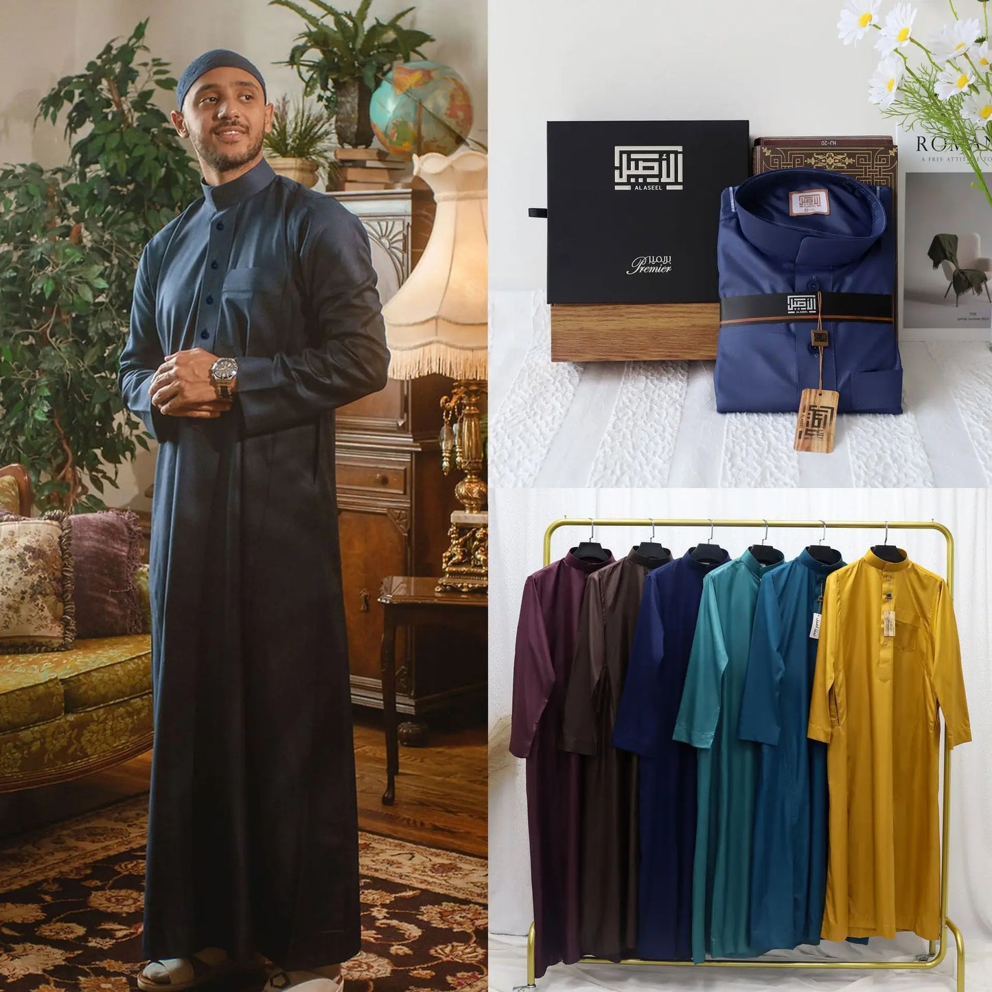 Muslim family   Muslim Eid Men Long Robe Kimono Dishdasha Modest Islamic Dubai Saudi Abayas Prayer Abaya Kaftan Ramadan Morocco Jubba Thobe