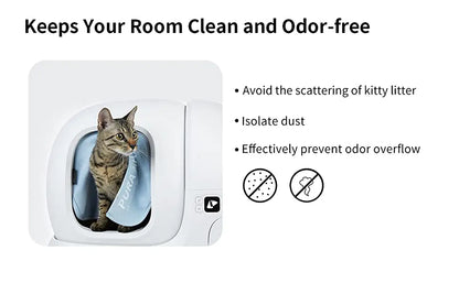 Pets PETKIT Cat Litter Box Automatic Toilet Magnetic Suction Dust Proof Door Curtain To Reduce Sand for PURA MAX Sandbox Accessories