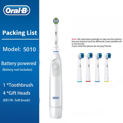 Bathroom  Oral-B Electric Toothbrush Rotating Toothbrush Battery Powered Brush