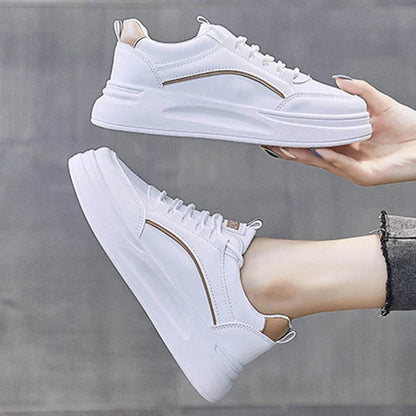 Woman shoes Maogu Woman Platform Fashion Shoes Casual Sneakers White Sports Shoe Ladies Boot Round Toe Elegant Autumn Women Warm Ankle Boots