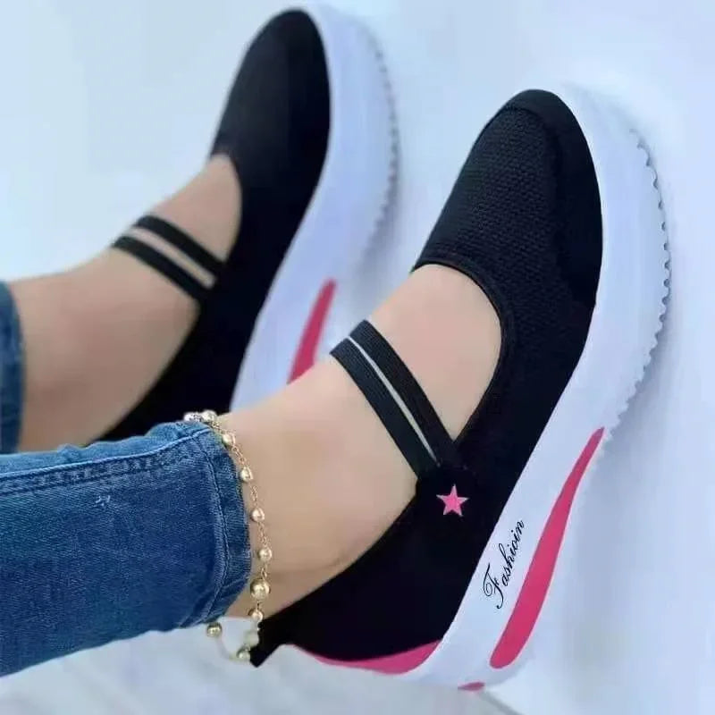 Woman shoes  2024 Mesh Breathable Woman Tennis Shoes Canvas Shoe Female Casual Shoes Ladies Sport Shoes Platform Sneaker Hollow Out Shoes