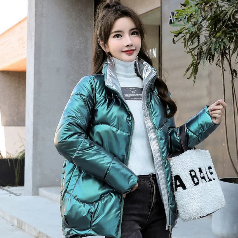 Woman clothing   Zip-up Jackets for Women Thick Padding Black Duck Down Woman Coat Quilted Padded Winter 2024 Luxury Fashion Inter Special 2024