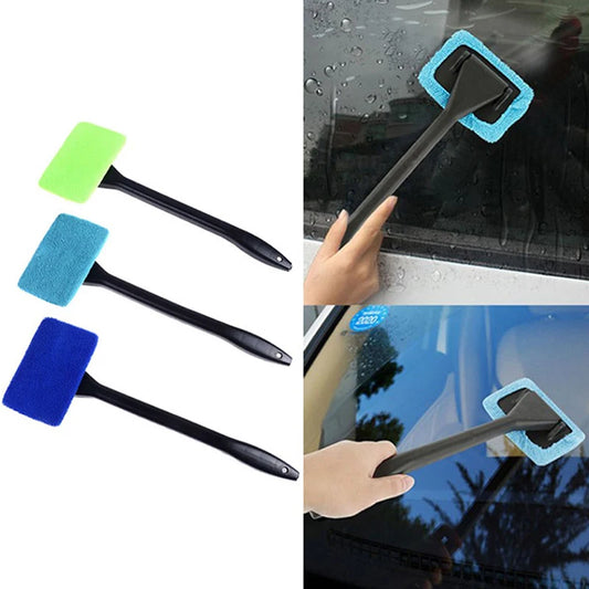 Car    Window Cleaner Brush Kit Windshield Cleaning Wash Tool  Interior Auto Glass Wiper with Long Handle Car Accessories