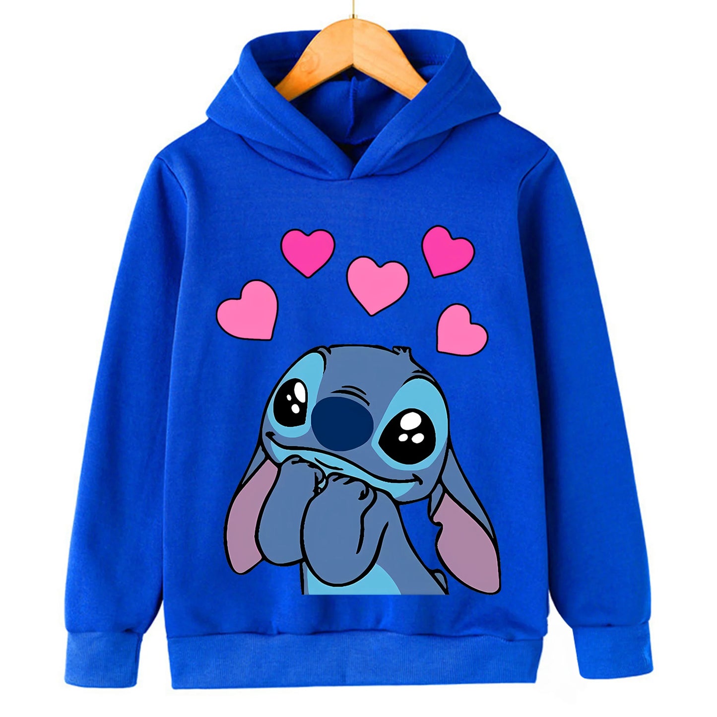 Girl clothing  Girls Clothes Stitch Hoodies Sweatshirts Children's Clothing Sets Child Girl Tops + Pants 2 Pcs Suits Kids Boys Tracksuits Set