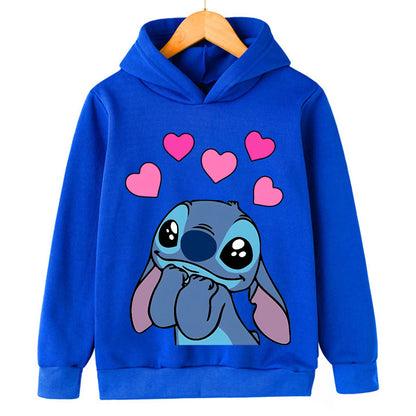 Girl clothing  Girls Clothes Stitch Hoodies Sweatshirts Children's Clothing Sets Child Girl Tops + Pants 2 Pcs Suits Kids Boys Tracksuits Set